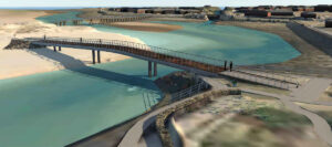New Lossiemouth bridge to east beach